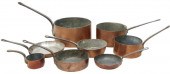 (8) FRENCH COPPER KITCHENWARE