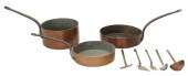 (8) FRENCH COPPER KITCHENWARE