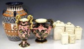 (8) FRENCH DECORATIVE VASES &