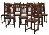 (8) FRENCH GOTHIC REVIVAL CARV
