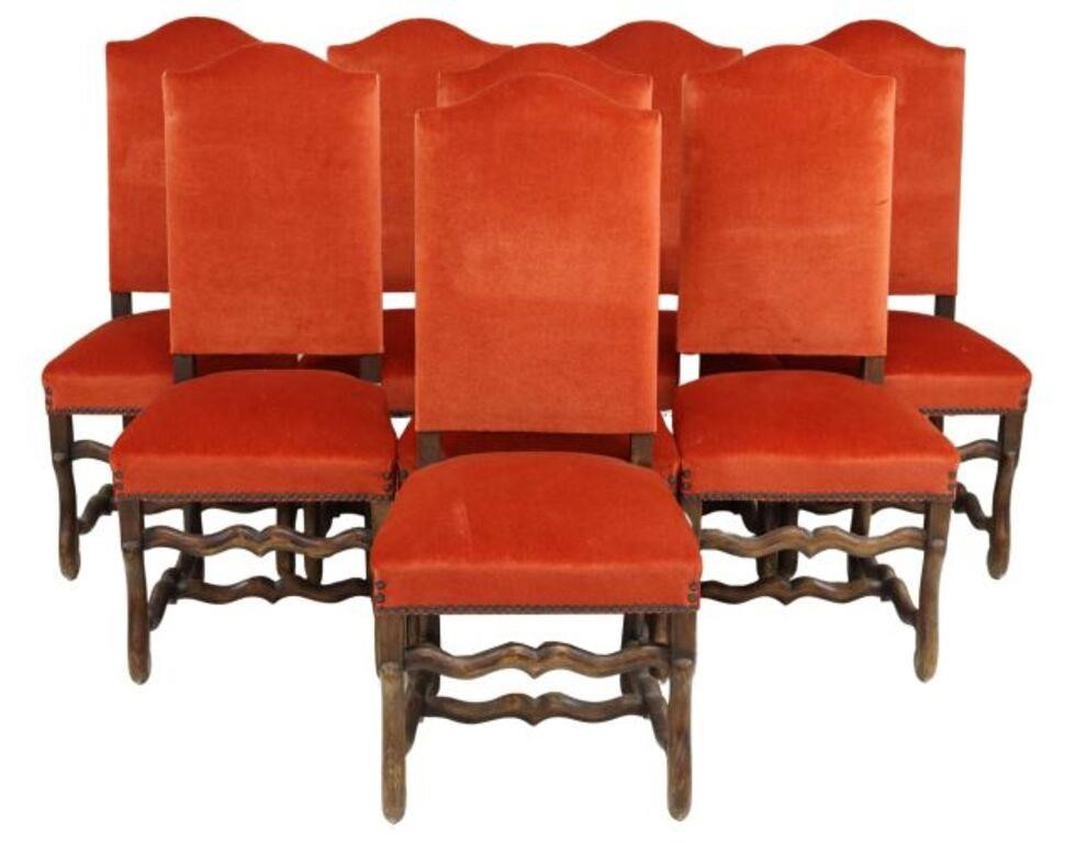(8) FRENCH LOUIS XIV STYLE HIGHBACK