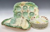 (8) FRENCH MAJOLICA ASPARAGUS