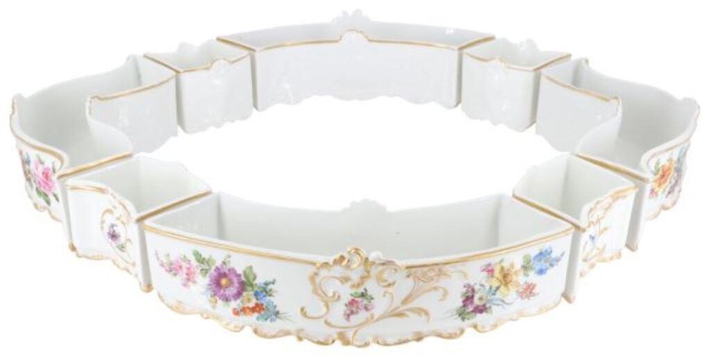 (8) FRENCH PORCELAIN PARCEL GILT