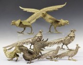 (8) FRENCH SILVER TONE METAL F