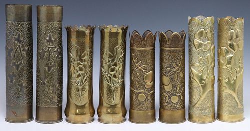 (8) FRENCH WWI-ERA TRENCH ART