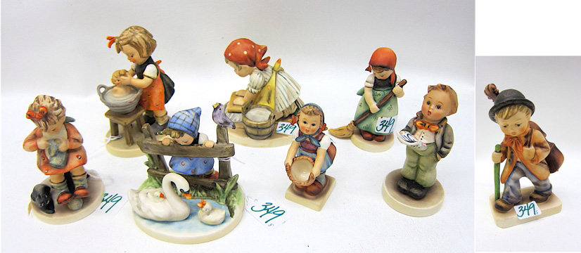8 GERMAN HUMMEL PORCELAIN