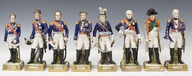 (8) GERMAN PORCELAIN FRENCH