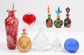 (8) Glass scent bottles and we