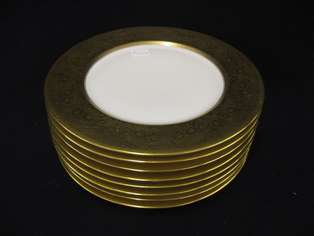 8 Gold Encrusted China Dinner