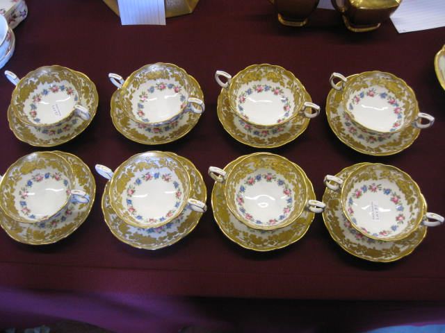 8 Gold Encrusted Porcelain Cream