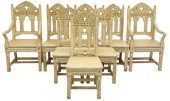 (8) GOTHIC STYLE CREAM-PAINTED