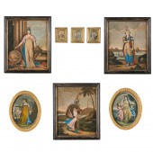 (8) HAND-COLORED ALLEGORICAL E