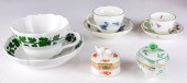 (8) HEREND & MEISSEN PORCELAIN