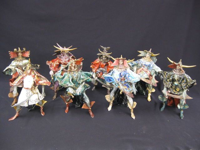 8 Italian Pottery Figurines of