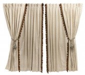(8) IVORY-TONE DRAPERIES WITH