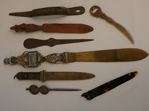 8 LETTER OPENERS - MICROMOSAIC &