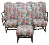 (8) LOUIS XIV STYLE HIGHBACK D