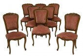 (8) LOUIS XV STYLE CHAIRS, SIM