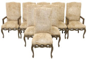 (8) LOUIS XV STYLE DISTRESSED