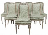 (8) LOUIS XVI STYLE UPHOLSTERE