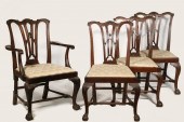 (8) MAHOGANY CHIPPENDALE CHAIR