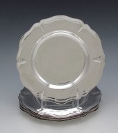 8 MEXICAN? SILVER PLATES: Hand