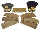 (8) MILITARY HATS, ONE GENERAL