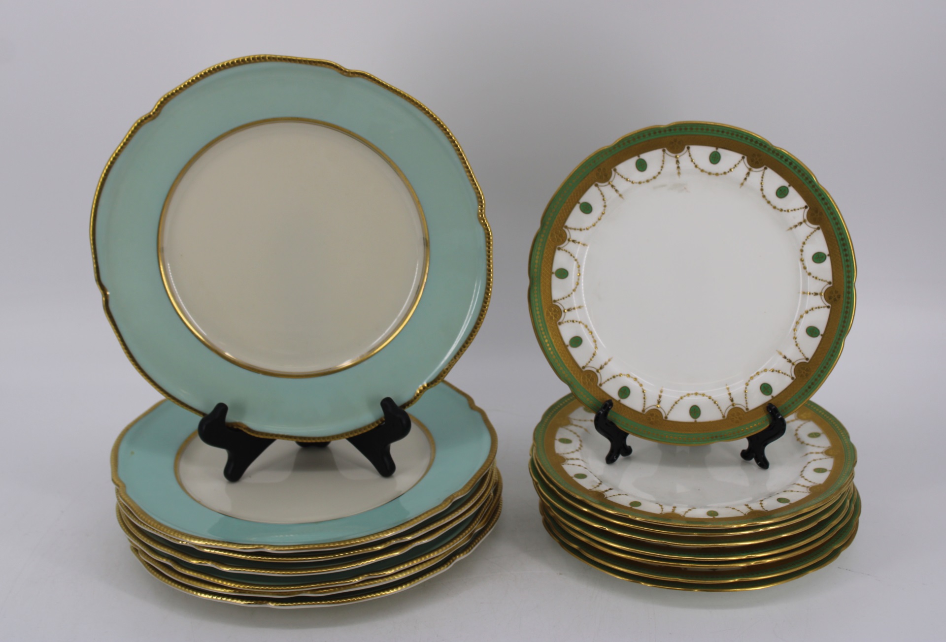 8 MINTON & 7 CASTLETON PORCELAIN