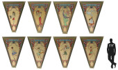 (8) MONUMENTAL ART NOUVEAU FRA
