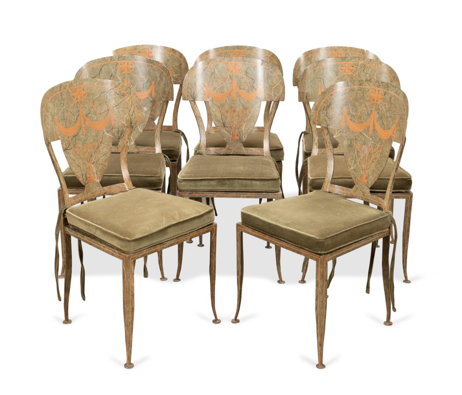 8 NEOCLASSICAL STYLE PAINTED