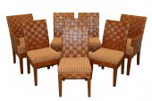(8) PALECEK RATTAN DINING CHAI