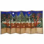 8-panel Korean screen or Irwor