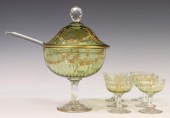(8) PARCEL GILT FLORAL DECORAT