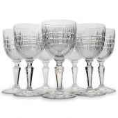 (8 PC) BACCARAT "TURIN" CLARET