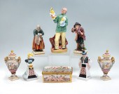 8 PC. CAPODIMONTE, HEREND, & R