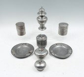 8 PC. CHINESE PEWTER COLLECTIO