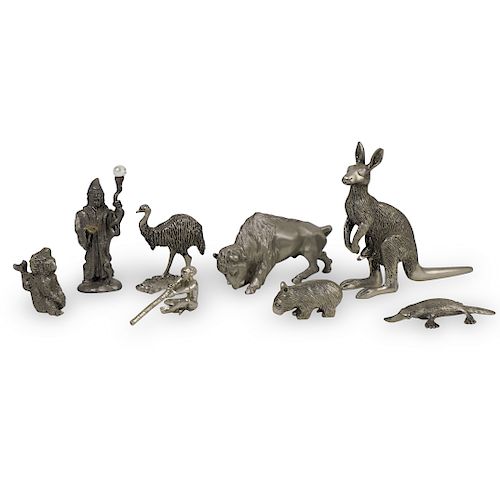 (8 PC) COLLECTION OF PEWTER