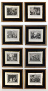 8 PC EARLY ENGRAVING LOT TO IN