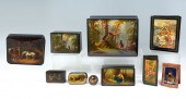 8 PC. FINE RUSSIAN LACQUER BOX