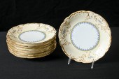 8 PC. FRENCH PORCELAIN PLATES: