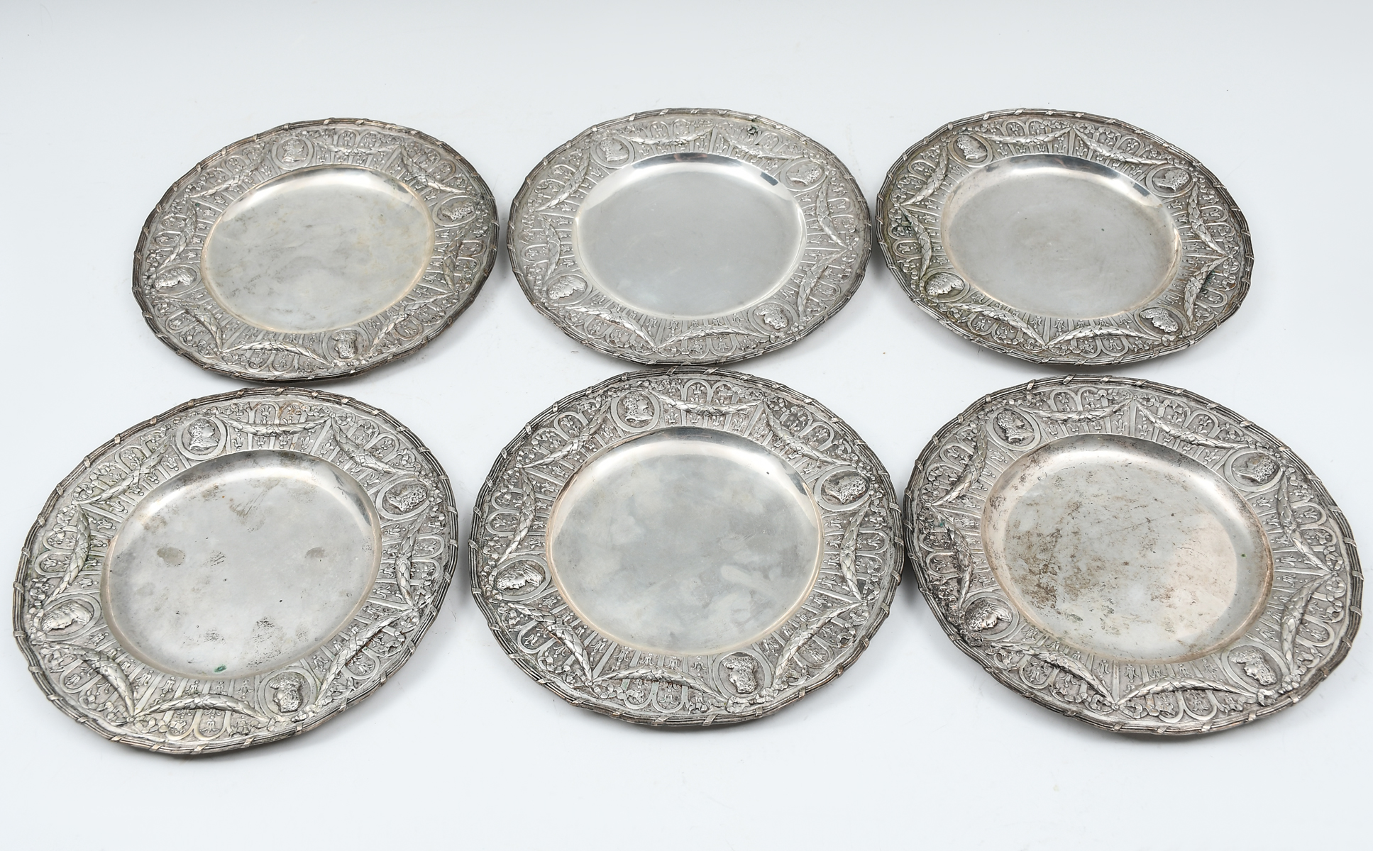 8 PC. GERMAN HANAU WOLF & KNELL