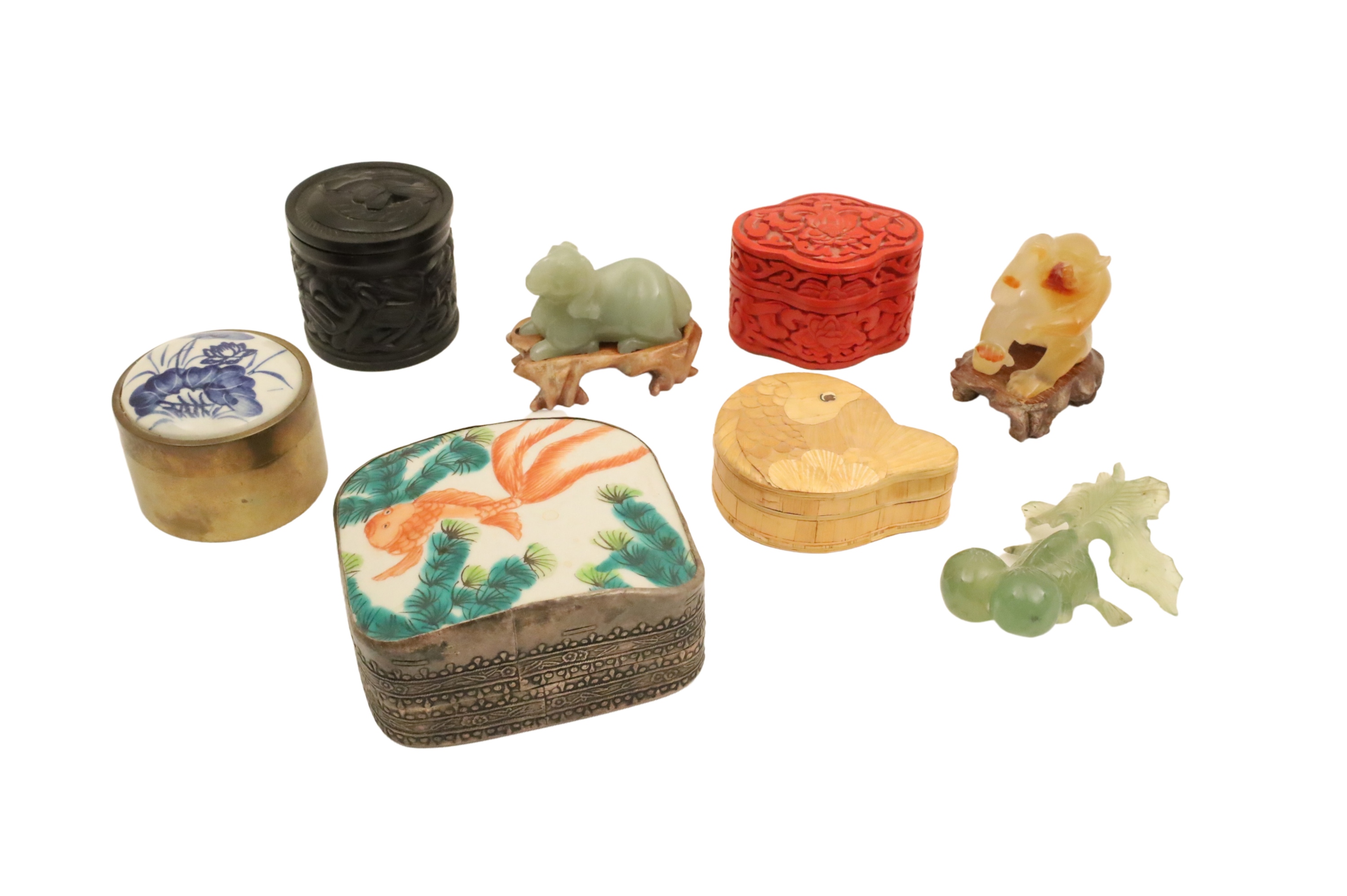 8 PC. LOT OF ORIENTAL BOXES &