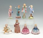 8 PC LOT ROYAL DOULTON FIGURIN