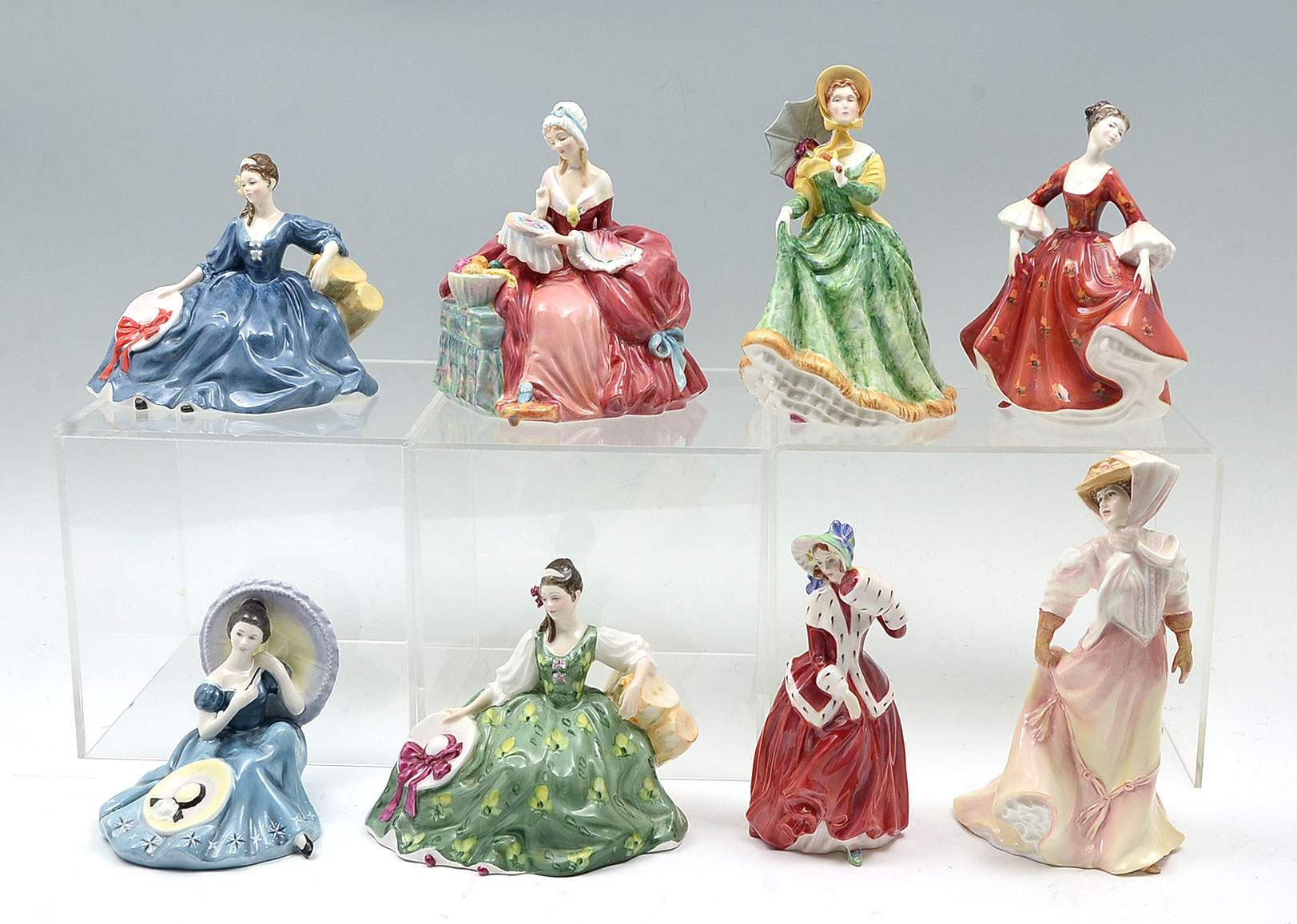8 PC LOT ROYAL DOULTON LADIES: 1)