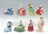 8 PC LOT ROYAL DOULTON LADIES: