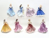 8 PC LOT ROYAL DOULTON FIGURES