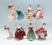 8 PC LOT ROYAL DOULTON LADY FI