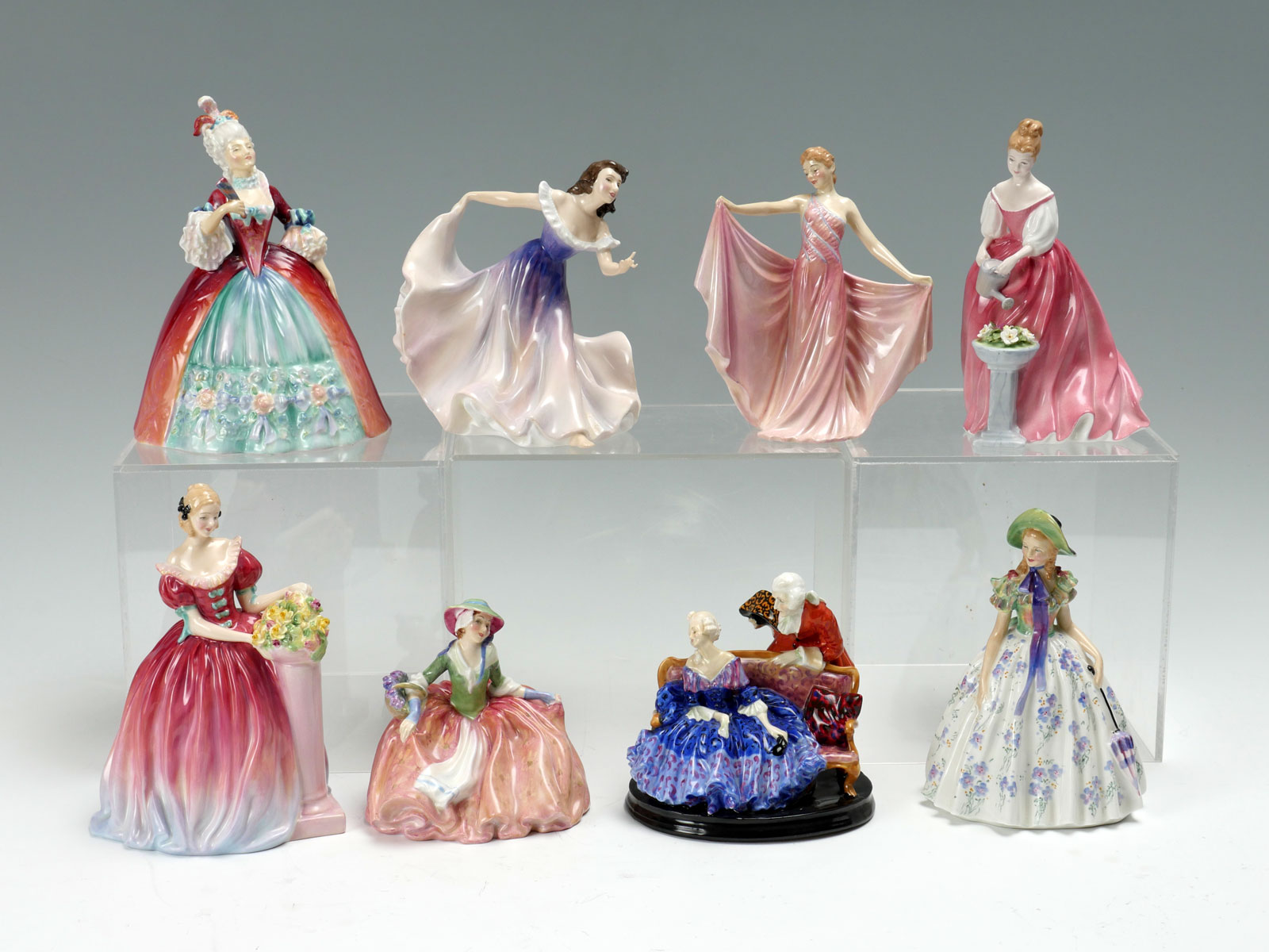 8 PC LOT ROYAL DOULTON LADIES: 1)