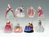 8 PC LOT ROYAL DOULTON LADIES: