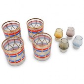 (8 PC) MID CENTURY BARWARE GLA